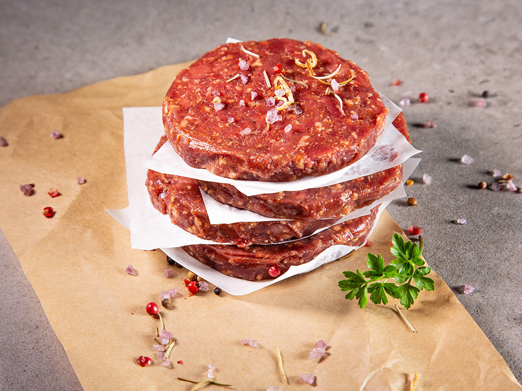 Ostrich Gourmet Patties - Ostrich Meat - Karoo Ostrich Meat